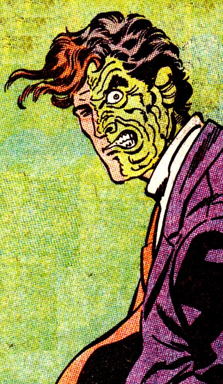 thecomicsvault:  Two-Face by Jim Aparo & Mike DeCarlo 