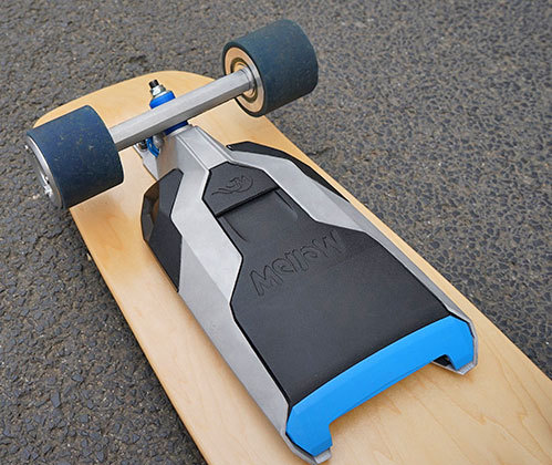 odditymall:    This device can be mounted onto any skateboard to turn it into a self-propelled