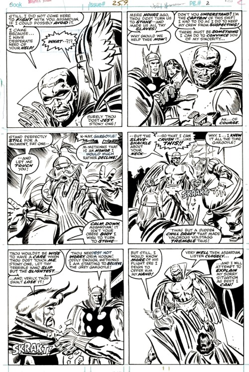 Thor 259 pg1-2 by John Buscema