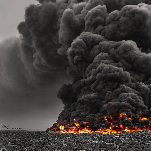 Jahra, Kuwait Tire Fire by alsultanarts on Flickr.More Photography here.