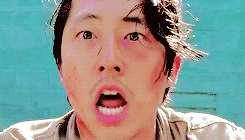 bethrhee:   Hey, you’re here now.                You’re not that guy a n y m o r e .  the walking dead (season six) » thank you 