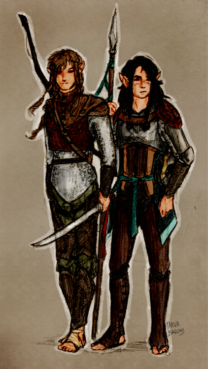 Beleg and Mablung before the Nirnaeth Arnoediad [October 15, 2020](on DeviantArt)