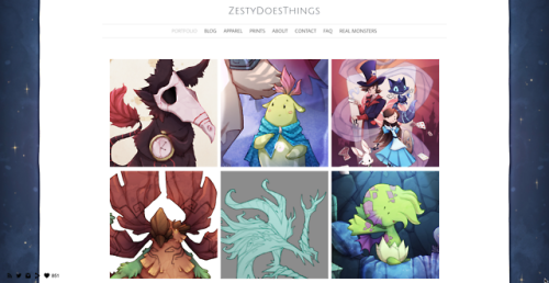 Gave my website a bit of a spruce up for the new year! www.zestydoesthings.com Also, you can pick up