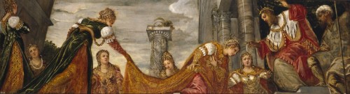 Detail of Esther and Ahasuerus by Jacopo Tintoretto (1552-1555)