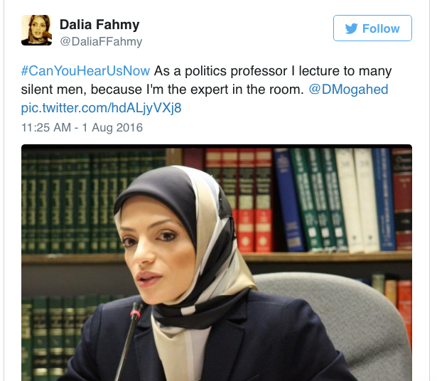the-movemnt:  Muslim women are firing back at Trump with #CanYouHearUsNow. In his