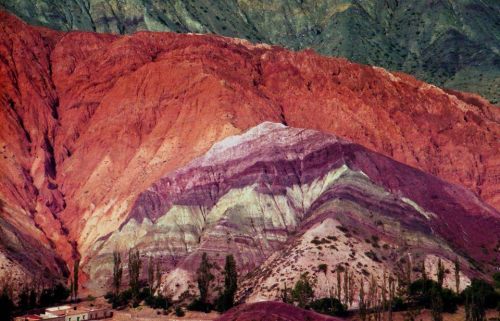 Cerro de los Siete Colores This pastry cake sedimentary formation overlooks the touristy village of 