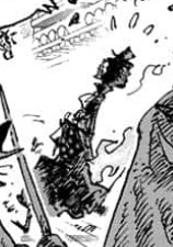Barely visible in Brook’s arms  #opspoilers#op 1024#one piece#nico robin#chapter: 1024#island: wano#with: brook