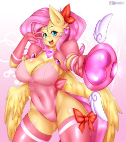 mleonheart:  [FANART] Magical of heart FluttershyHope