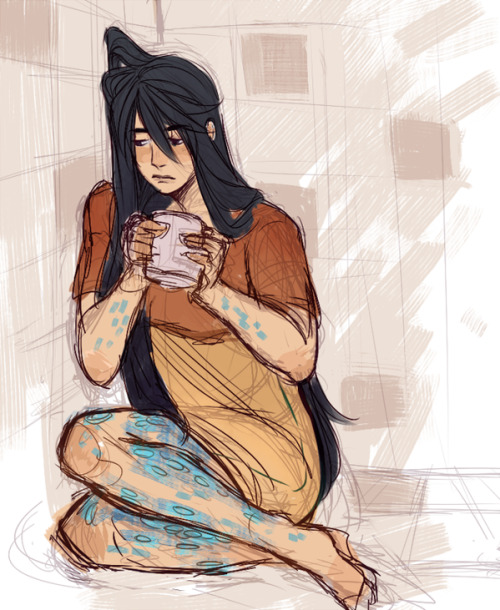 doodlesfromthebird:  Doodles from the new Free!69minute prompts!  [ Emoji, Umbrella, Flowers, Food/service, Different hair length ] 