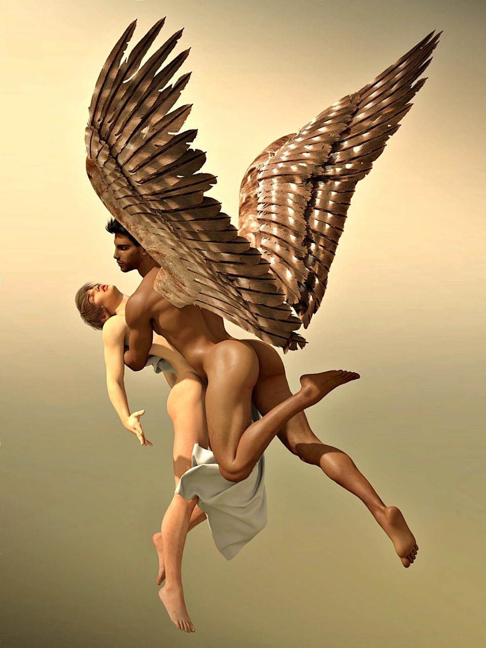 amazing-menreturn: uranist-art:  Angel.Man / Ange.Homme  Les anges sont des esprits