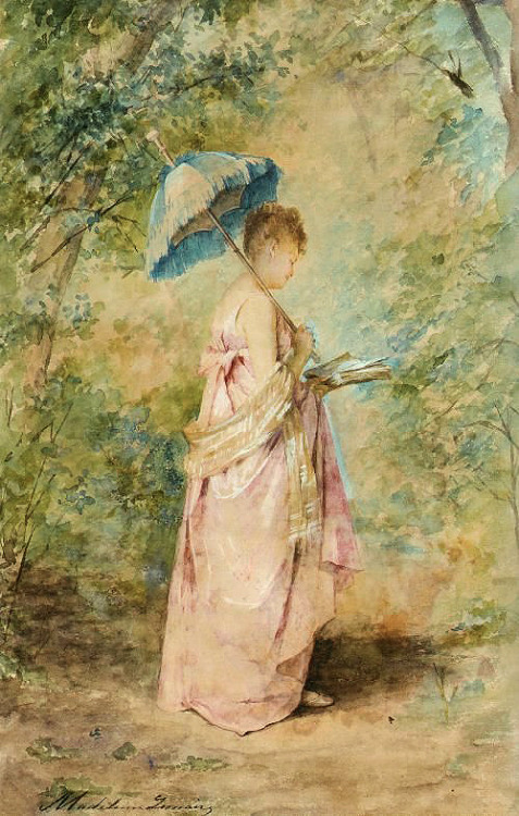 Portrait de Madame Isaac Singer by Madeleine Lemaire, 1880