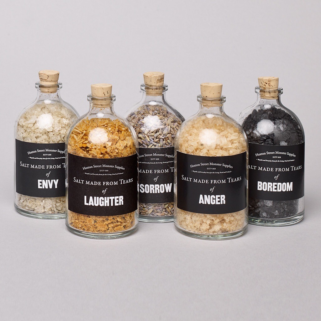 coluring:  salt made from human tears 