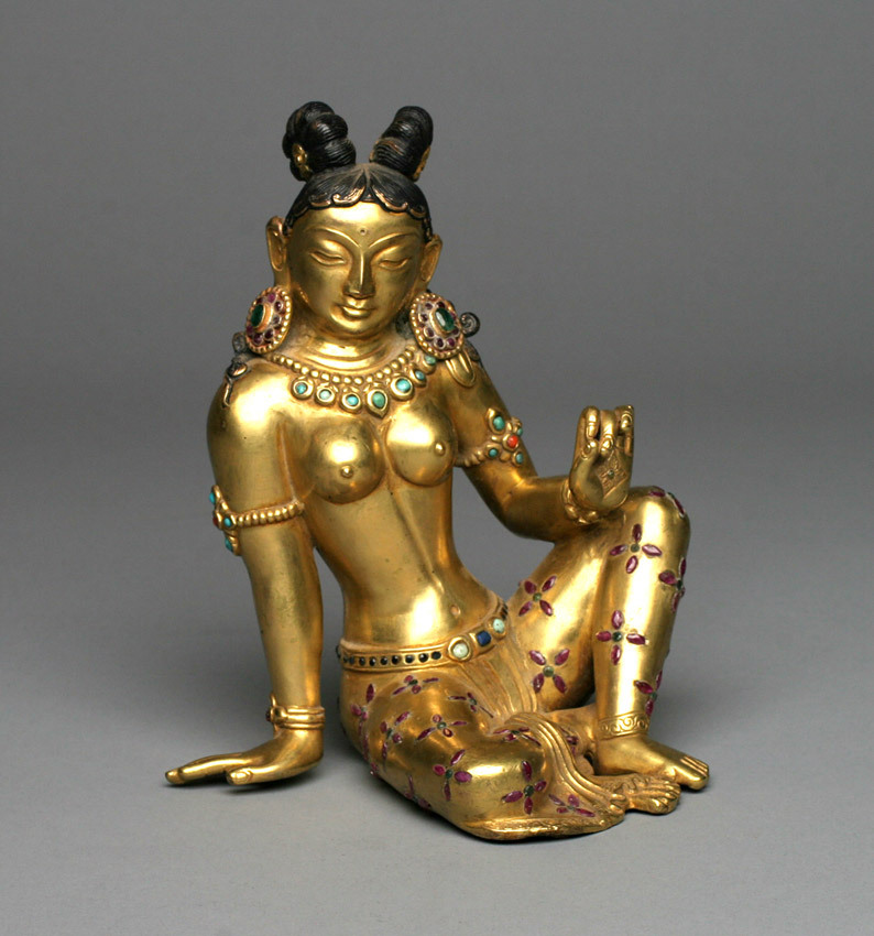 arjuna-vallabha:  Parvati, gilded bronze, Nepal 