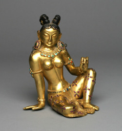 arjuna-vallabha:  Parvati, gilded bronze,