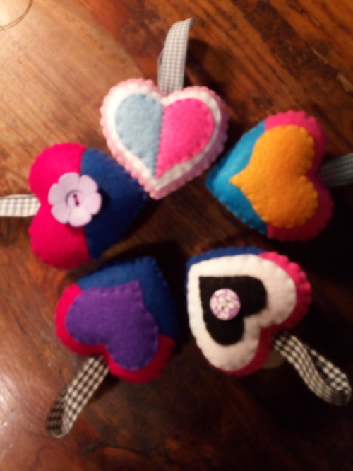 bxdcubes:All of the pride hearts I have on hand, including the 10 I made this a weekend.I removed th