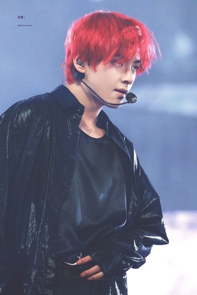 Bts v red hair HD wallpapers  Pxfuel