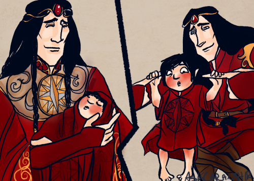 //All terrible jokes aside, have some archival spam of Fëanor’s fatherly antics.