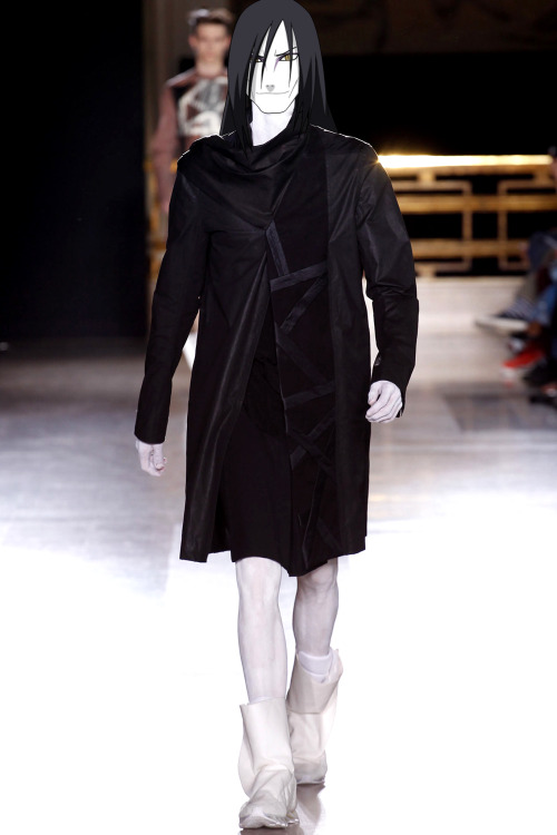 Orochimaru (大蛇丸) in Rick Owens Spring-Summer 2015