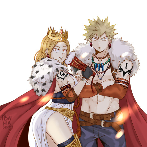 bnha-bitch:  Bakucamie week: Day 4Fantasy / tarot / ghost storiesThe queen and her king   👀  