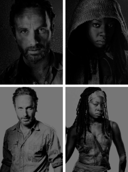 paul-monroes:Rick Grimes  and Michonne +