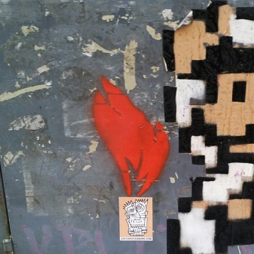 Mario en las paredes de Madrid #pixel #art #streetart #retro