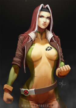 Cyberclays:  Rogue - Fan Art By Souracid (Karl Liversidge)More Heroes By Souracid