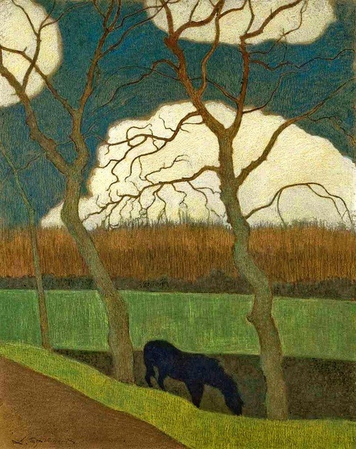 Leon Spilliaert (Belgian, 1881-1946) - The Mare