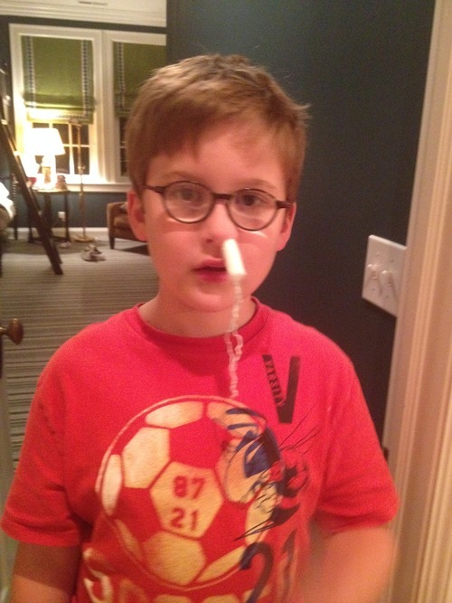 mollyalice:  mollyalice:  mollyalice:  MY LITTLE BROTHER GOT A NOSEBLEED SO I GAVE HIM A TAMPON TO PUT IN HIS NOSE BUT I DIDN’T TELL HIM IT WAS A TAMPON BECAUSE THEN HE WOULDN’T USE IT AND NOW HE’S SO PROUD OF HIS “NOSE PLUG” I’M PEEING IM