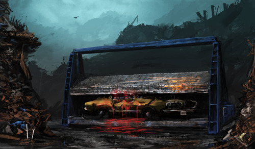 Imagery produced for an unannounced, horror themed Kickstarter project.