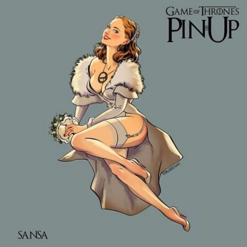 theinturnetexplorer:  Game of Thrones Pin-ups