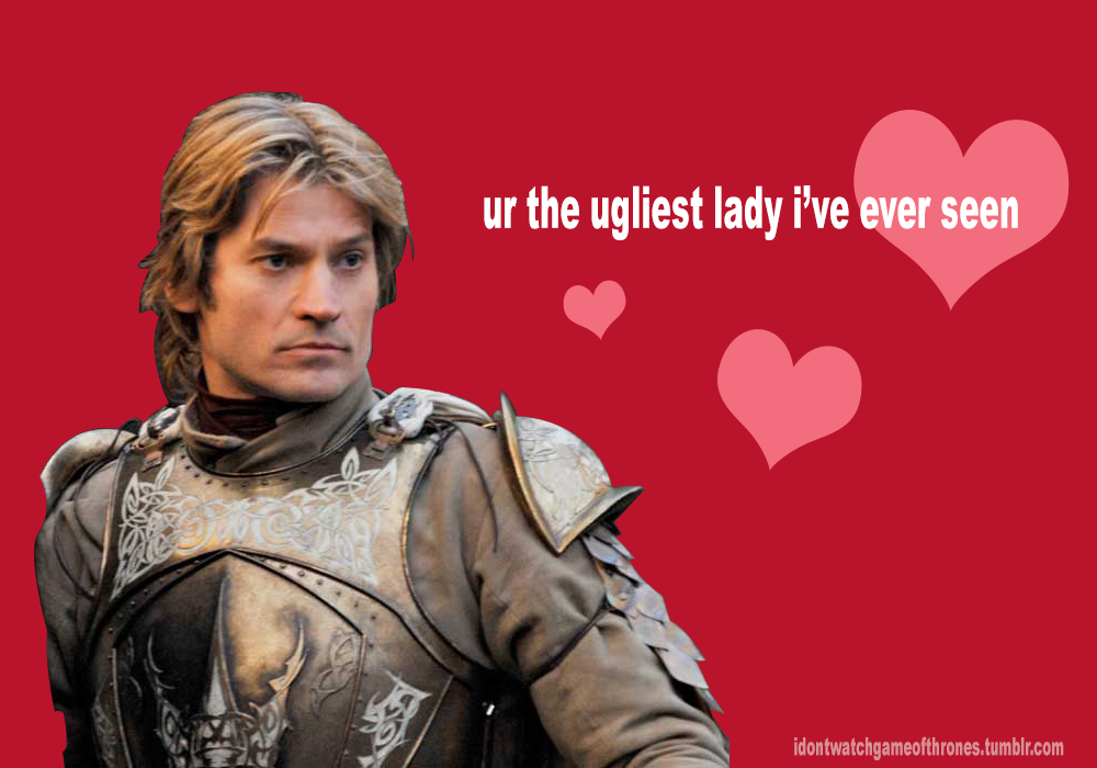 idontwatchgameofthrones:  Game of Thrones valentines by I Don’t Watch Game of Thrones!