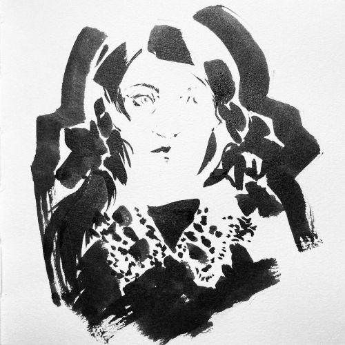 How we disappear in those ribbons #inktober #inktober2021 #ink #art #illustration #sketch #woman #fe