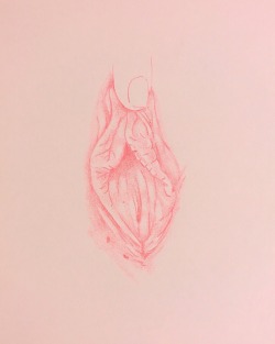 Ismaelguerrier: From My Series, Soft Pink (Color Pencil On Paper) Instagram: Ismael.guerrier.art