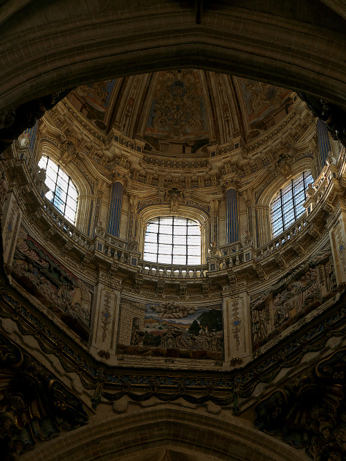 legendary-scholar:    Dome and dome of the New Cathedral of Salamanca (Interior).