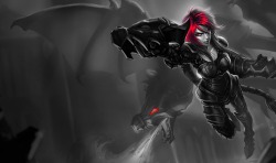 Monochromatic Splash Art: Ironscale Shyvana by AODRG 