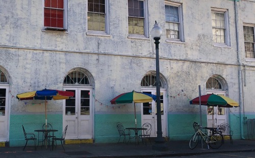 Sidewalk Tables, New Orleans Louisiana - November 2019