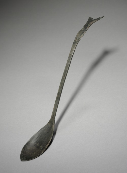 Spoon with Fish-Tail Design, 918-1392, Cleveland Museum of Art: Korean ArtSize: Overall: 26 cm (10 &