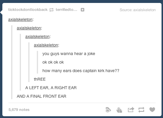 itsstuckyinmyhead:  Tumblr and Puns 