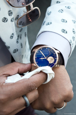 watchanish:  The stunning Arnold &amp; Son Perpetual Moon.More of our footage at WatchAnish.com. 