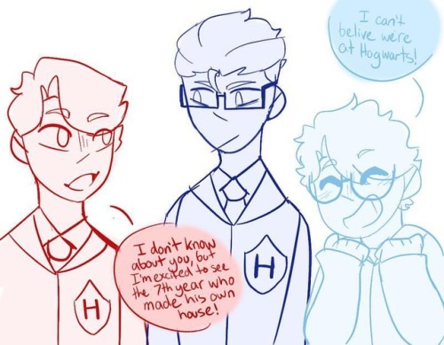 Ok so some people from discord and I made a Hogwarts au where Virgil was a anxious little muggle bor