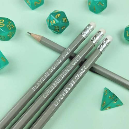 D&D Monster Pencil Set //mintandmustard