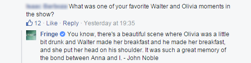 Highlights from John Noble’s Facebook Q&A
