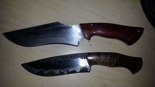 knifepics:  Custom choppers/camp knives