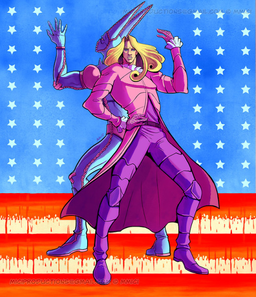 Our 23rd President Funny Valentine with his stand Dirty Deeds Done Cheap (D4C). As soon as I finishe