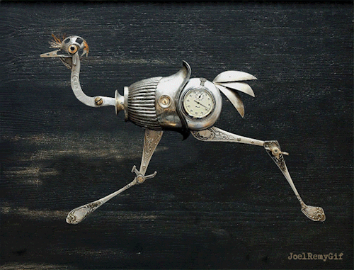 joelremyj222rgif:Steampunk Sculptures by Artūras Tamašauskas
