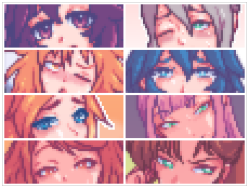 wannabepixels:  I love working on eyes. So much expression.   Patreon | Twitter | Pixiv