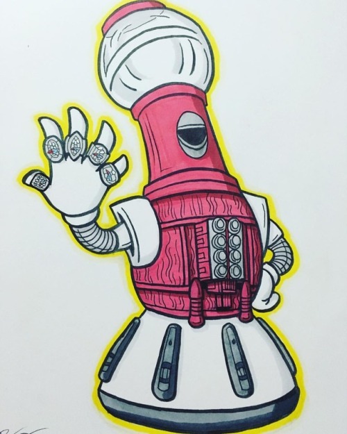 Tom Servo commission! Commissions still available leading up to #HeroesCon! #mst3k #mysteryscienceth