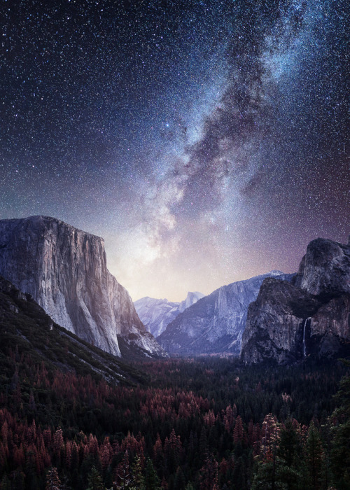 Porn photo renamonkalou: Yosemite Valley Milky Way 📷