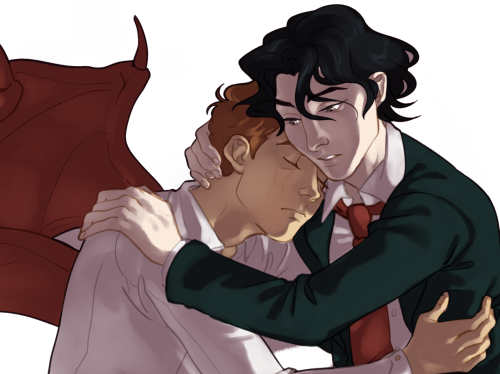 rainbowrowell: cosmiq: simon/baz commission from rainbow rowell’s carry on for my dear friend 