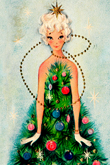 vintagegal:1950s/1960s Vintage Christmas Cards: part one